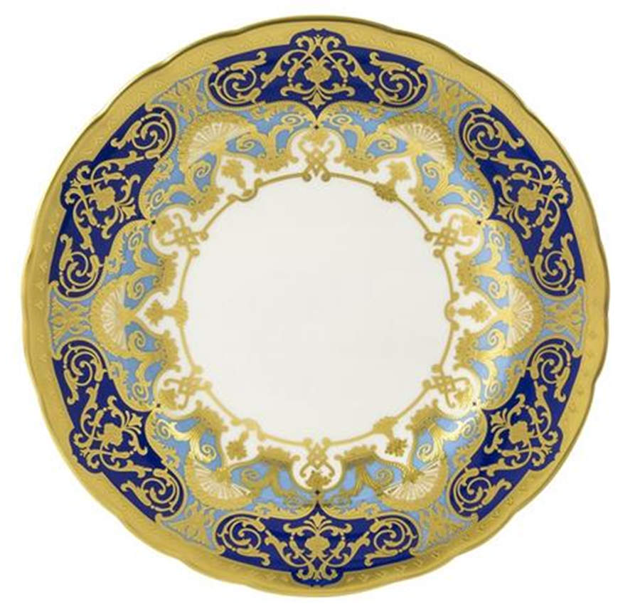 Heritage Forest Green and Turquoise Salad Plate by Royal Crown Derby-1