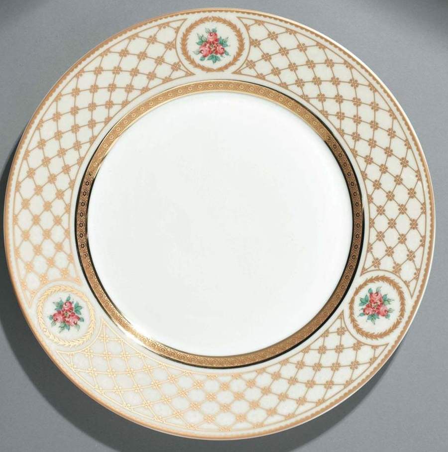 Chambord Ivoire (Ivory Encrusted) Dinner Plate by Raynaud-1