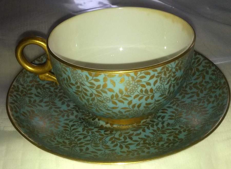 W2479 Flat Cup & Saucer Set by Royal Worcester-1