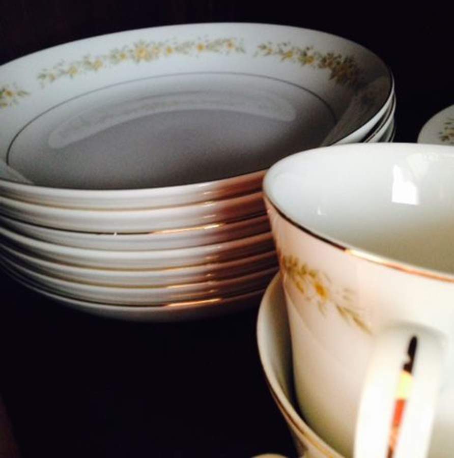 Golden Rose Coupe Soup Bowl by Royal M-Mita-1