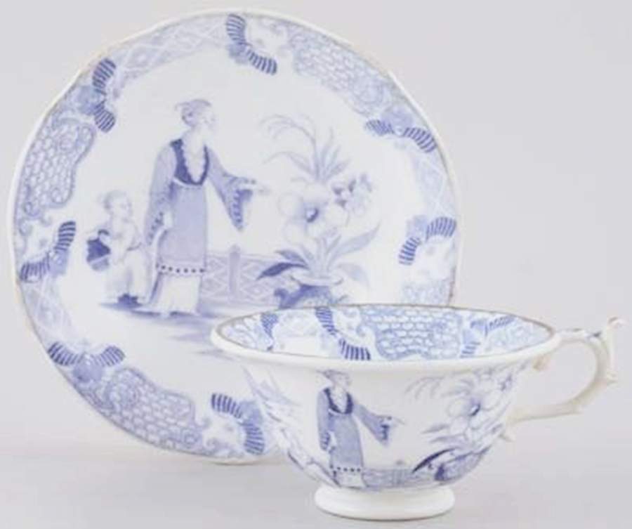 RWK13 Footed Cup & Saucer Set by Rockingham-1