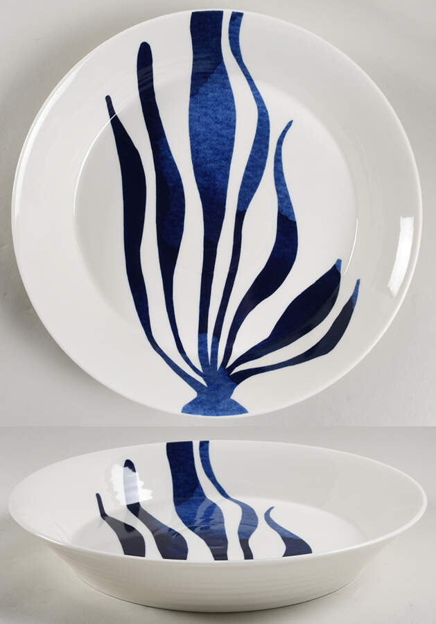 Pacific 12" Shallow Round Bowl by Royal Doulton-1