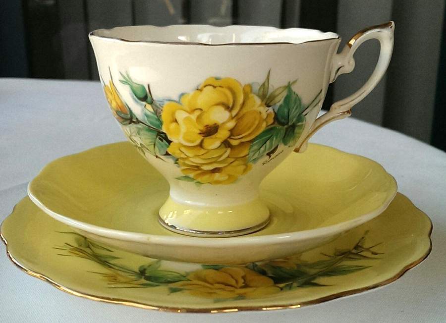 3261 Footed Cup & Saucer Set by Royal Standard-1