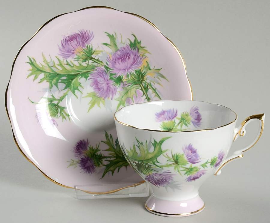 2819 Footed Cup & Saucer Set by Royal Standard-1