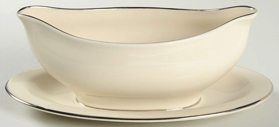 Classic Gravy Boat with Attached Underplate by Ridgewood-1