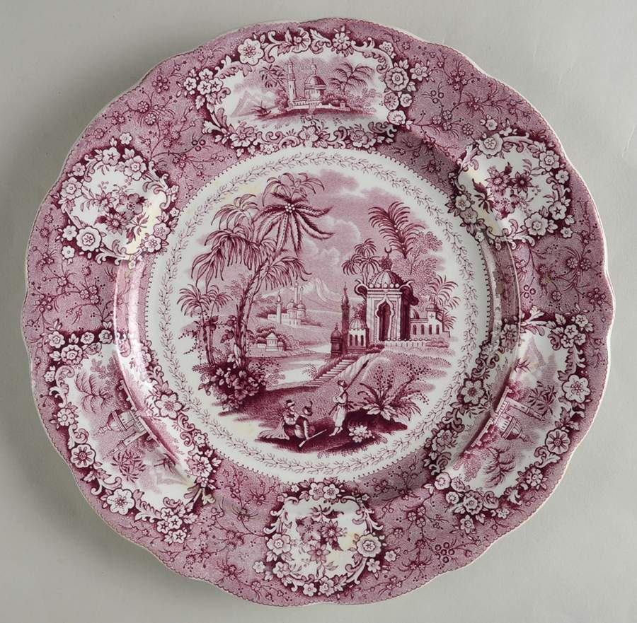 Oriental (Mulberry) Luncheon Plate by Ridgway (Ridgways)-1