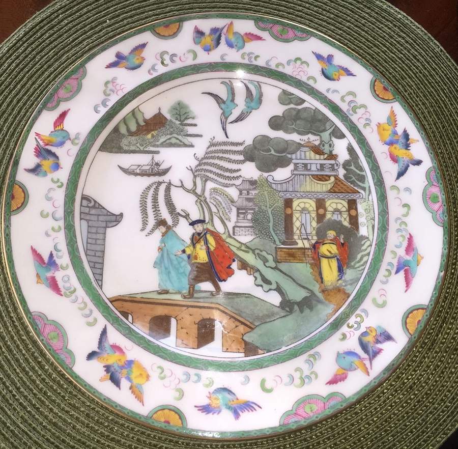 Willow Multicolor Dinner Plate by Royal Doulton-1