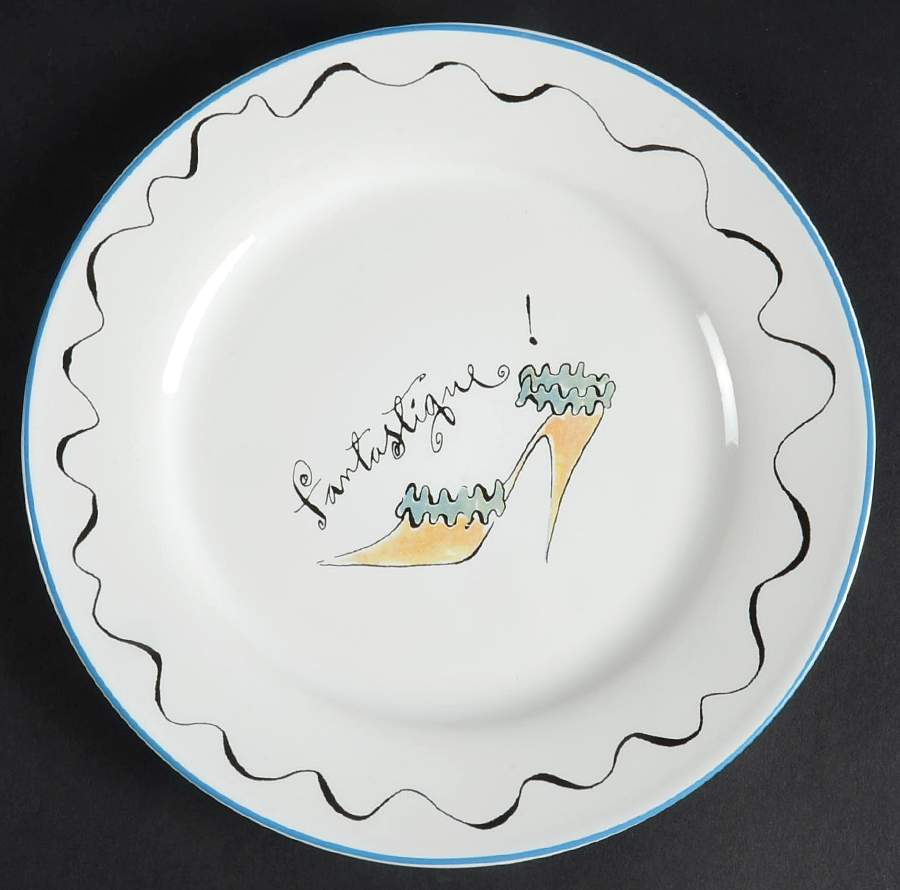 High Heels Shoes Salad Plate by Rosanna-1