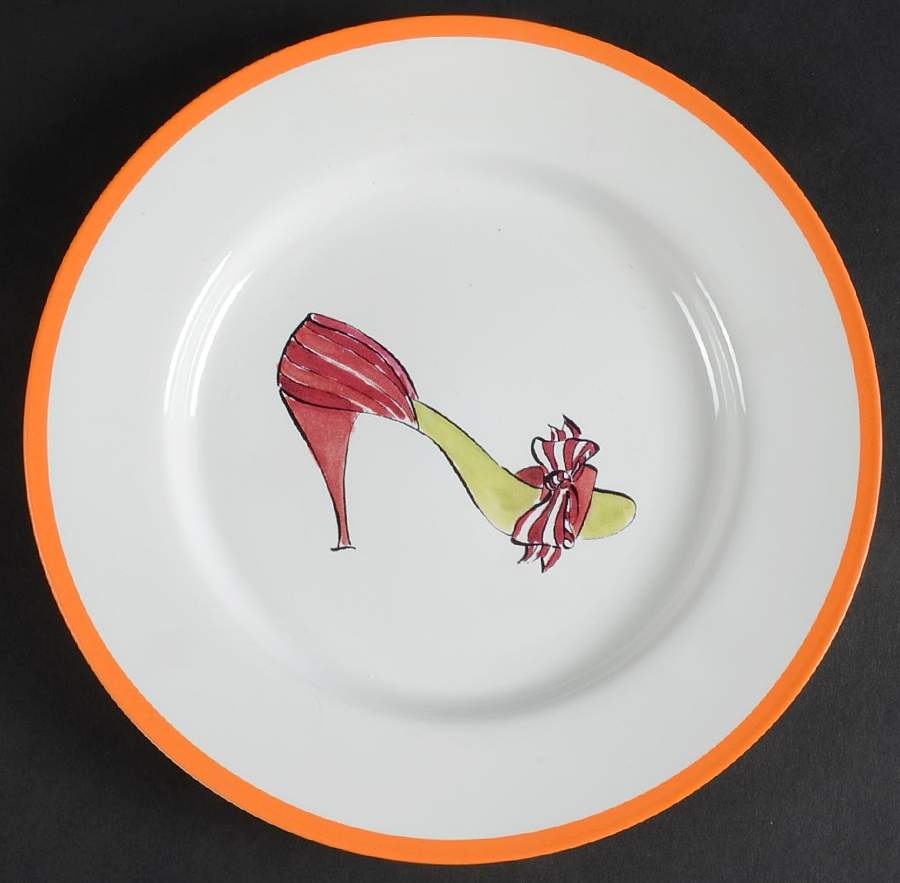 Fall Pumps Salad Plate by Rosanna-1