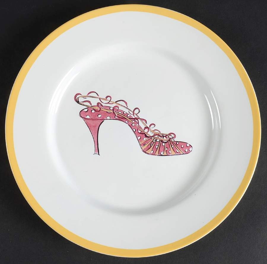 Fall Pumps Salad Plate by Rosanna-1