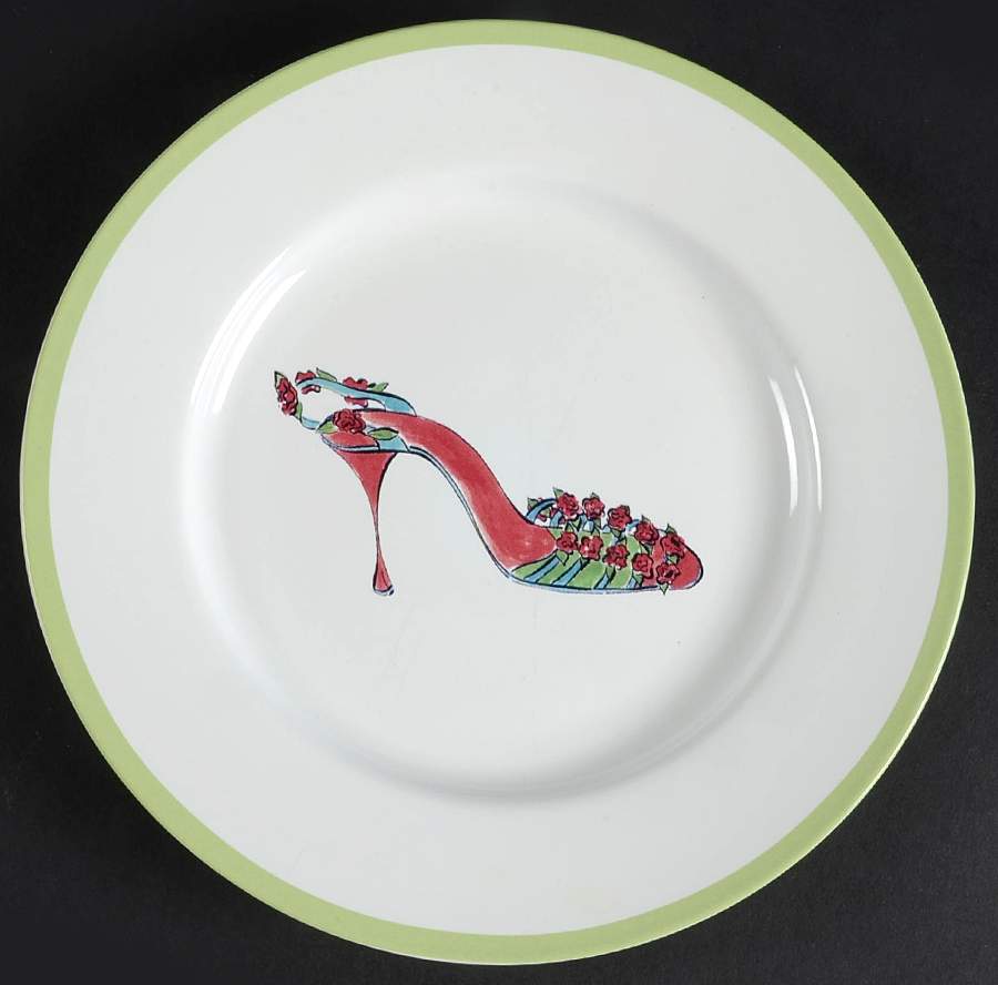 Fall Pumps Salad Plate by Rosanna-1