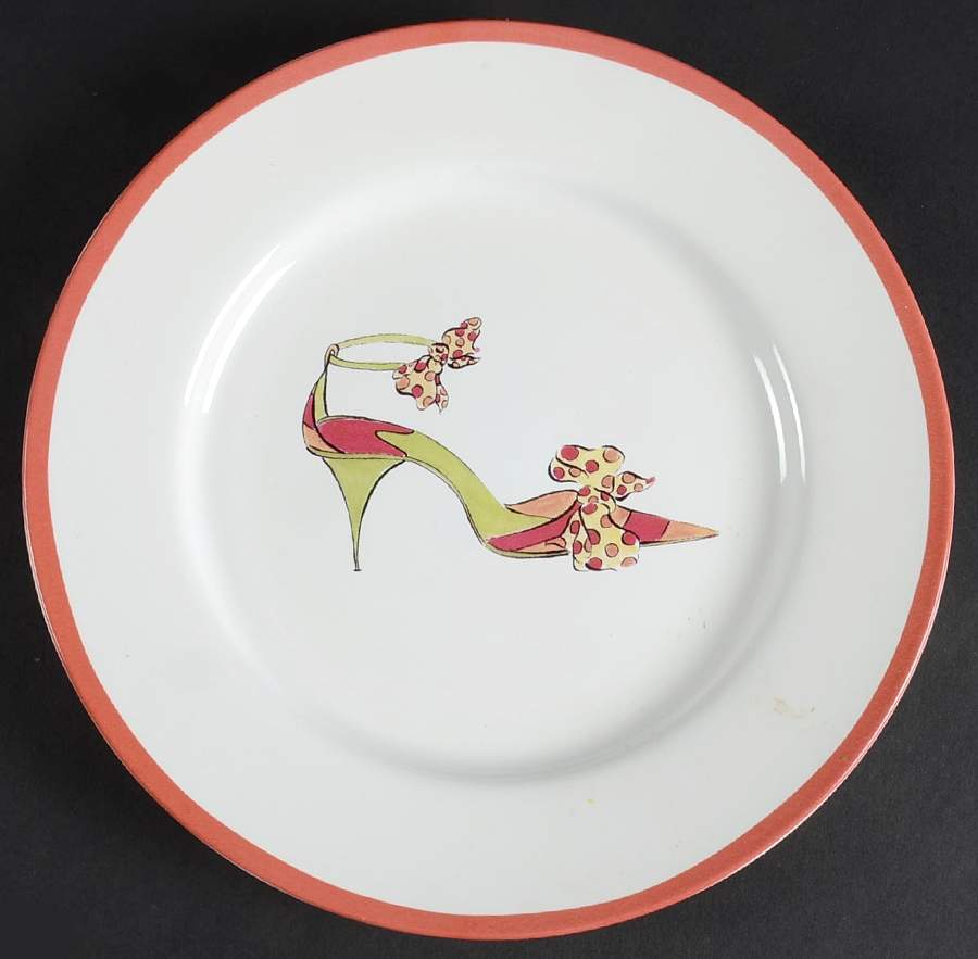 Fall Pumps Salad Plate by Rosanna-1