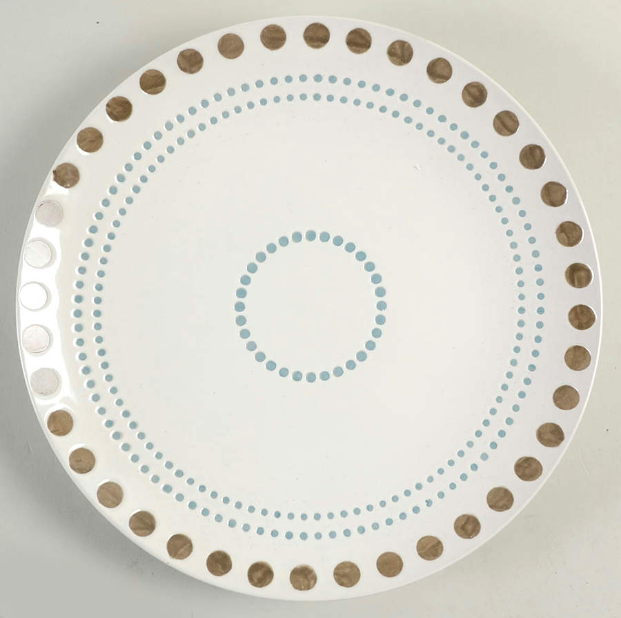 Cucina Circles and Dots Dinner Plate by Rachael Ray-1