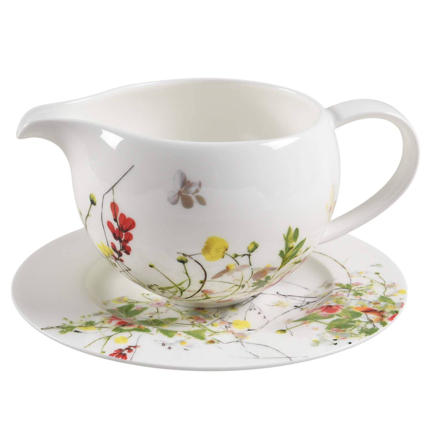 Fleurs Sauvages Gravy Boat & Underplate by Rosenthal - Continental-1