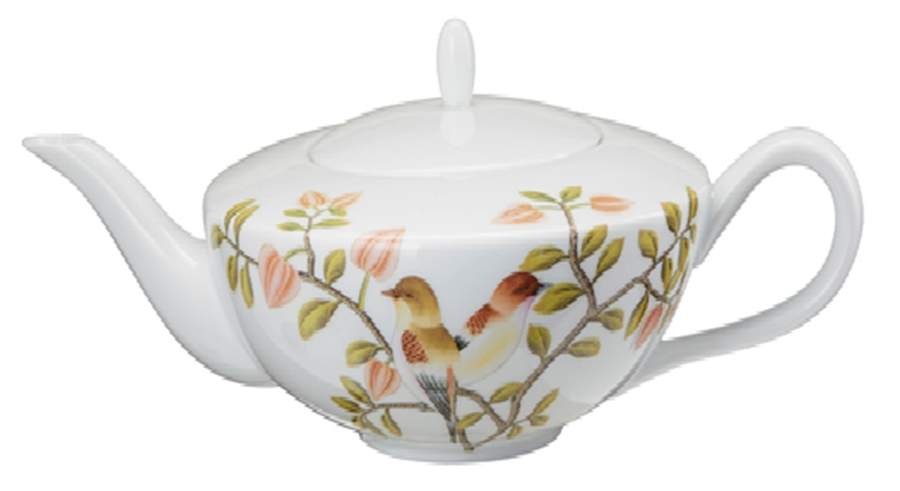 Paradis White Tea/Coffee Pot & Lid by Raynaud-1
