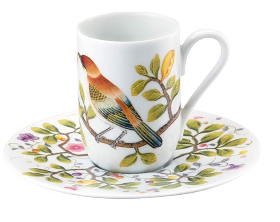 Paradis White Espresso Cup and Saucer Set by Raynaud-1