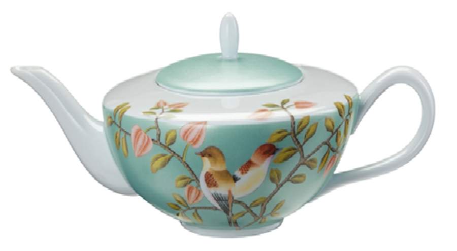 Paradis Turquoise Tea/Coffee Pot & Lid by Raynaud-1