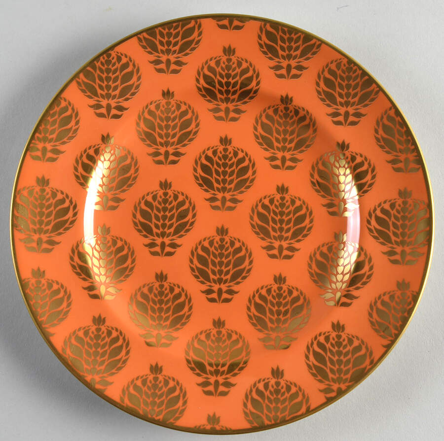 Bristol Belle Orange Salad Plate by Royal Crown Derby-1
