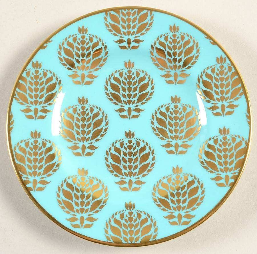 Bristol Belle Turquoise Bread & Butter Plate by Royal Crown Derby-1