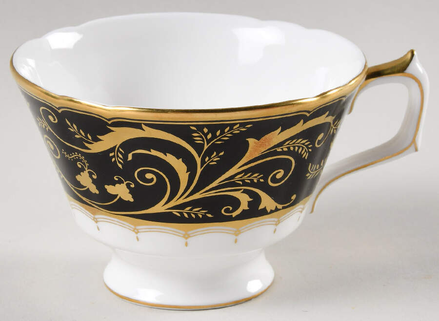 Darley Abbey Harlequin Black Footed Cup by Royal Crown Derby-1