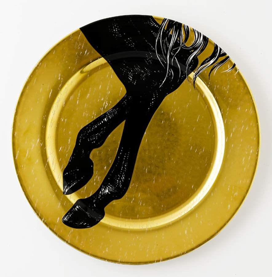 Equus Gold Dinner Plate by Royal Crown Derby-1