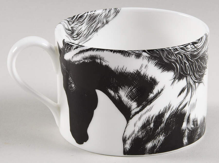 Equus White Flat Cup by Royal Crown Derby-1