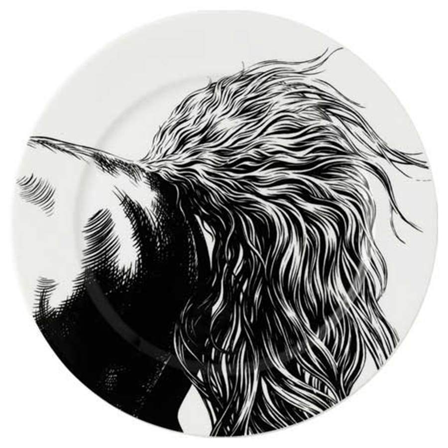 Equus White Dinner Plate by Royal Crown Derby-1