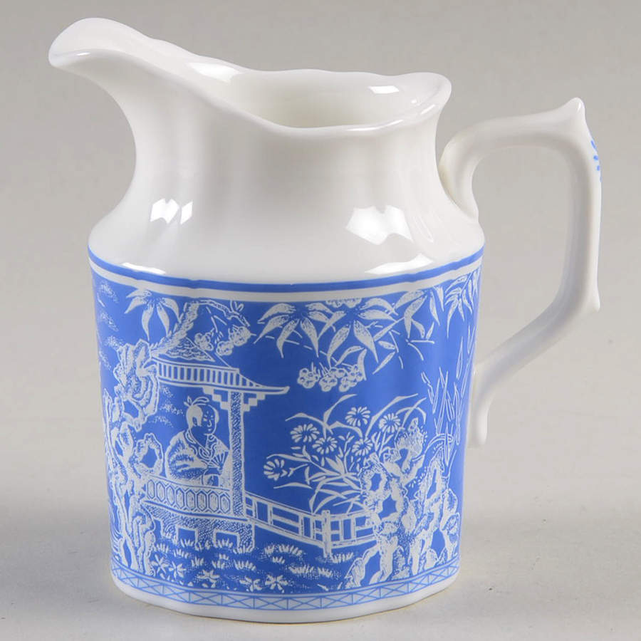 Mikado Blue Small Creamer by Royal Crown Derby-1
