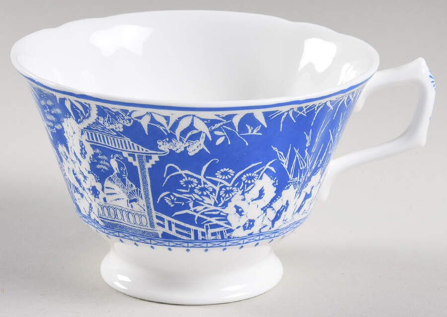 Mikado Blue Breakfast Cup by Royal Crown Derby-1