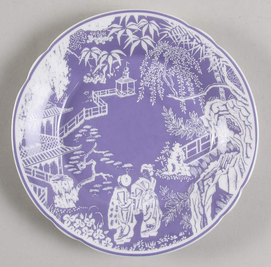Mikado Lavender Saucer by Royal Crown Derby-1