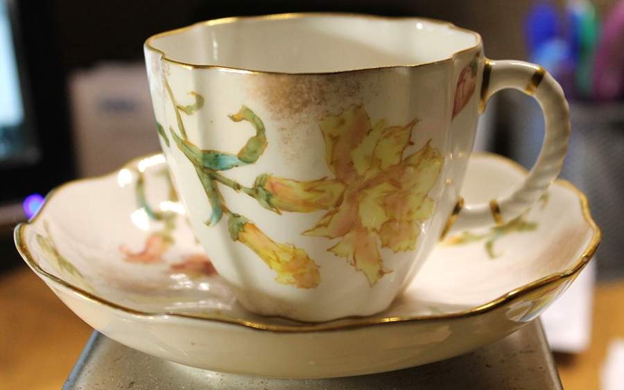 3237 Flat Cup & Saucer Set by Royal Crown Derby-1