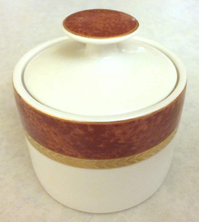 Imperial Sienna Sugar Bowl & Lid by Retroneu-1