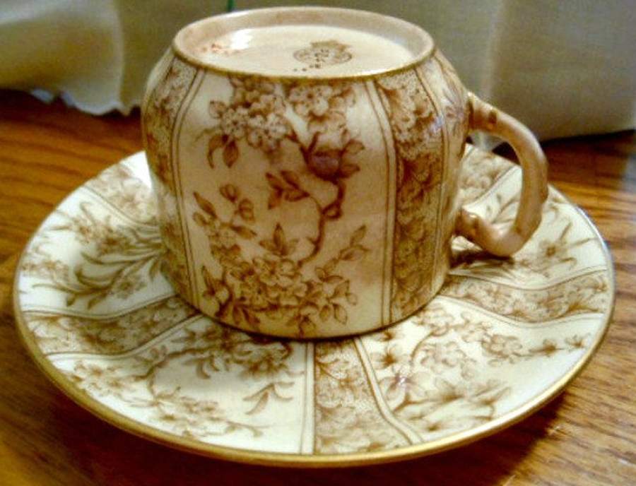 W3230 Flat Cup & Saucer Set by Royal Worcester-1