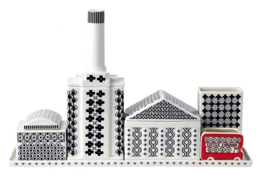 Little London (9 Piece) City Scape Centerpiece Set by Royal Doulton-1