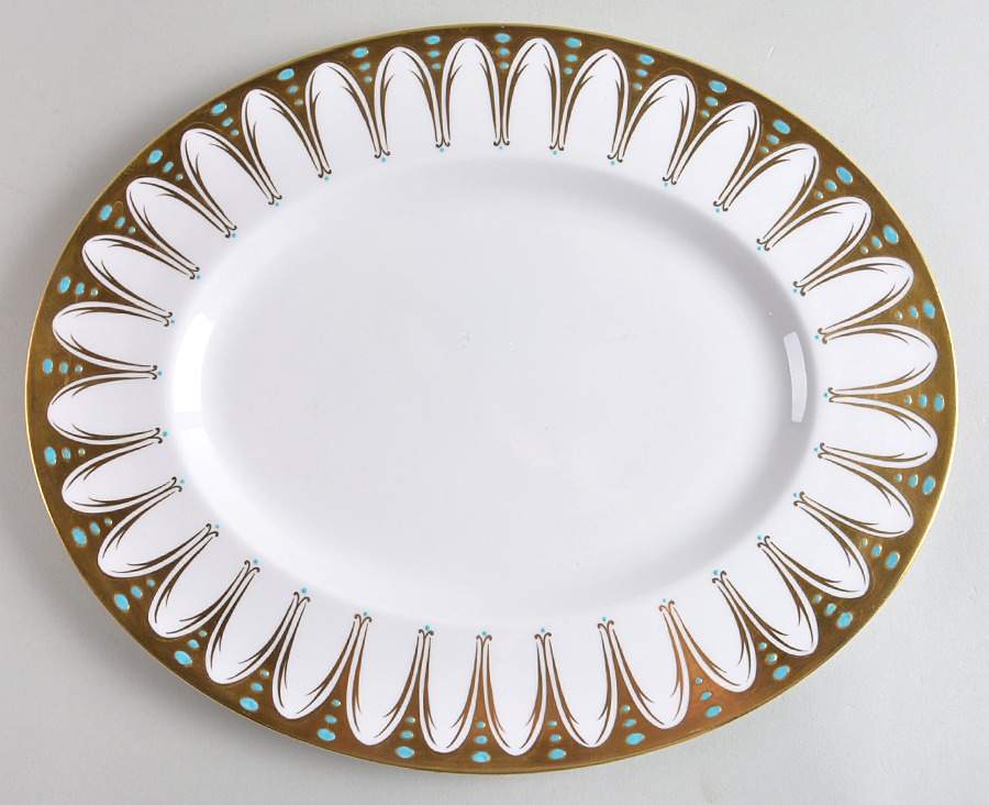 Gothic 13" Oval Serving Platter by Royal Chelsea-1