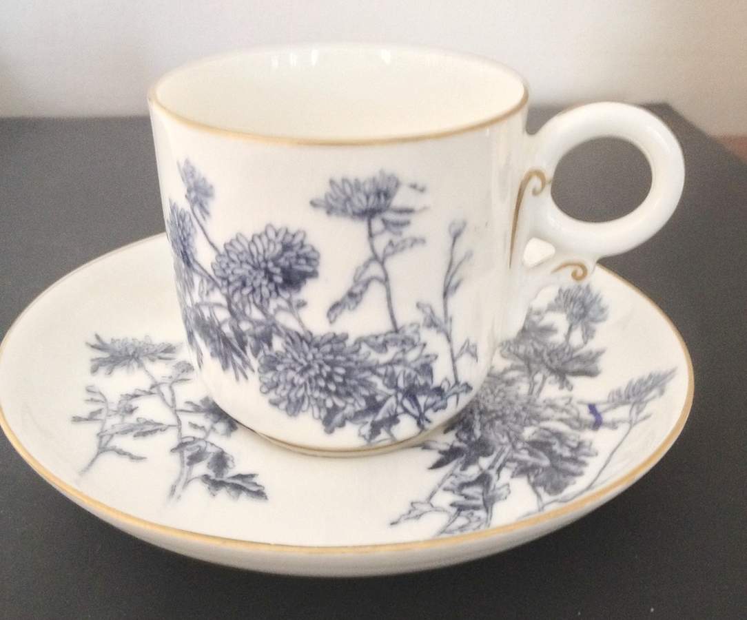 W2238 Flat Demitasse Cup & Saucer Set by Royal Worcester-1