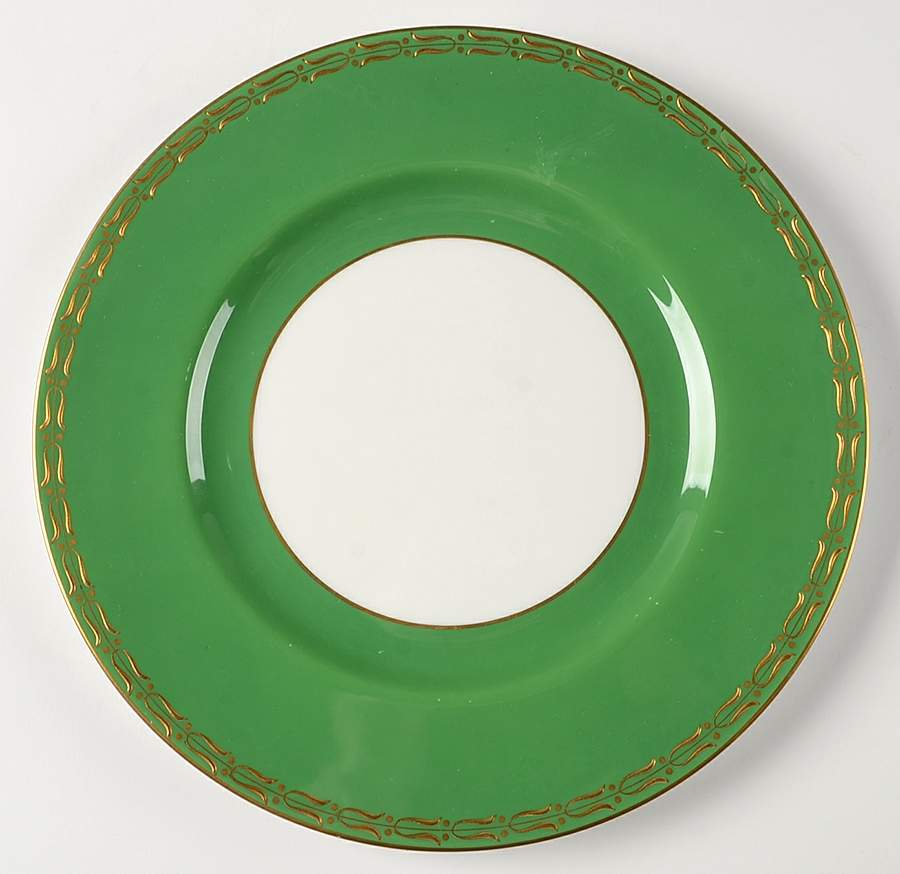 Z2088 Green Dinner Plate by Royal Worcester-1