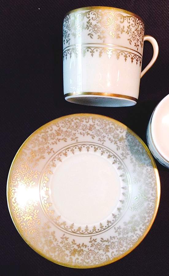3124 (Gold Filigree) Flat Demitasse Cup & Saucer Set by Rosenthal - Continental-1