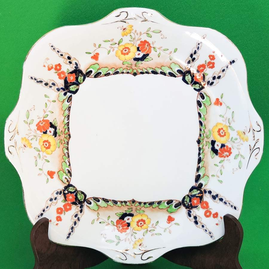 5323 Square Handled Cake Plate by Royal Grafton-1