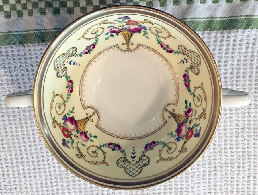 1445 Footed Cream Soup Bowl by Royal Cauldon-1