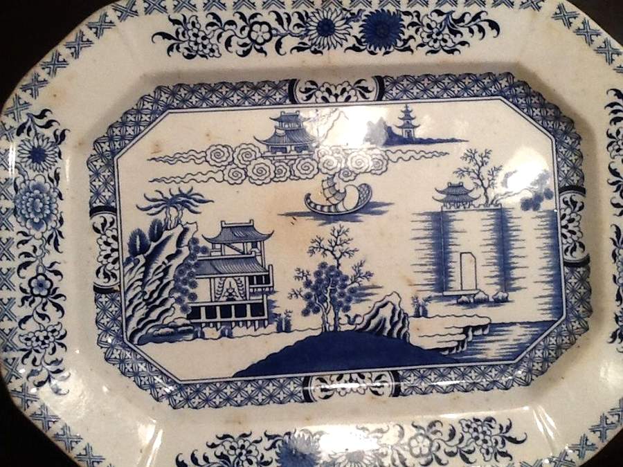 Canton 16" Oval Serving Platter by Ridgway (Ridgways)-1