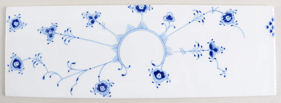 Blue Elements 14" Rectangular Serving Platter by Royal Copenhagen-1