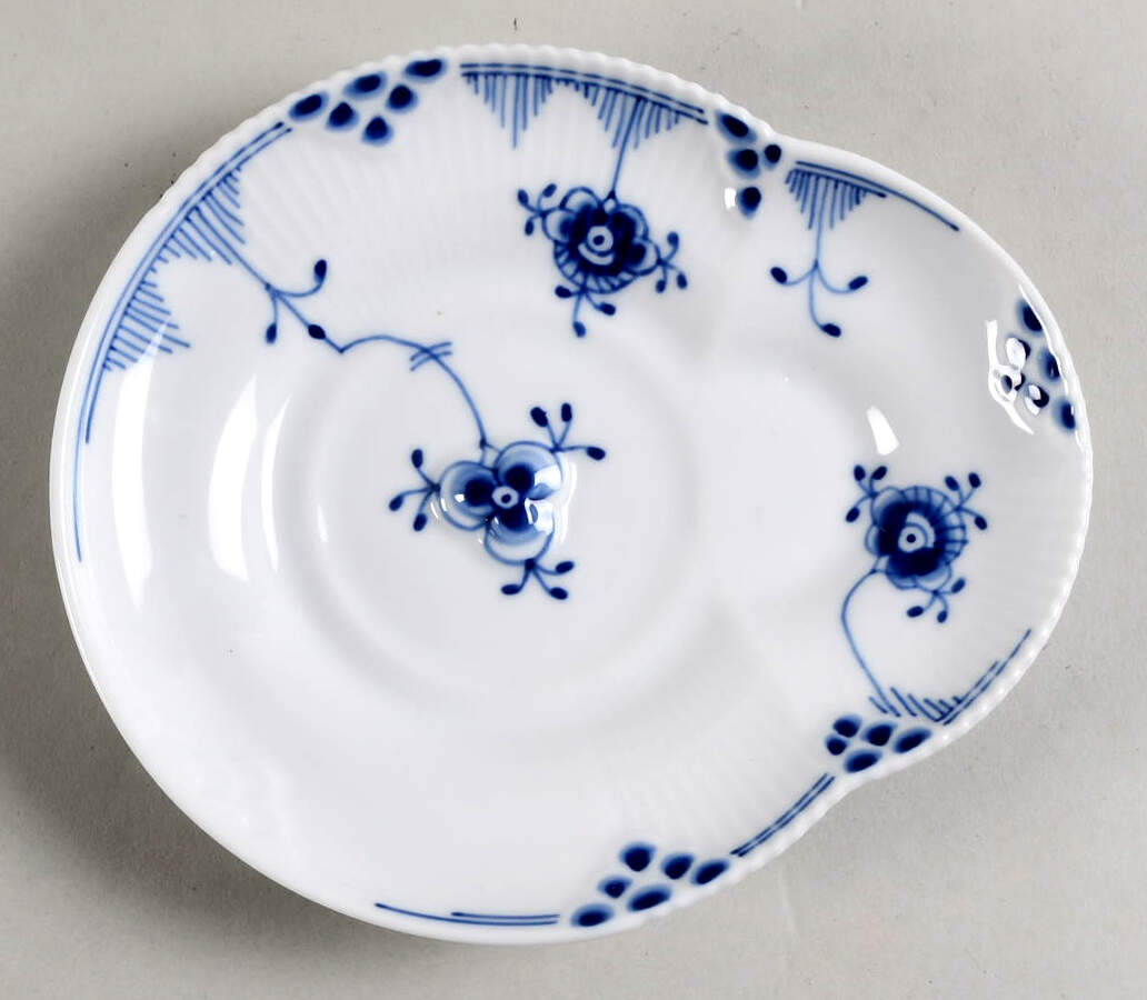 Blue Elements Saucer for Flat Cup by Royal Copenhagen-1