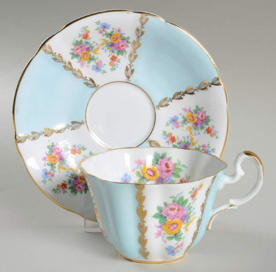 702 Flat Cup & Saucer Set by Royal Castle-1