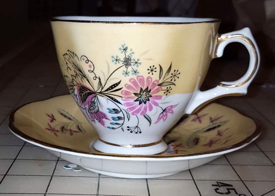 1185 Footed Cup & Saucer Set by Royal Tara-1
