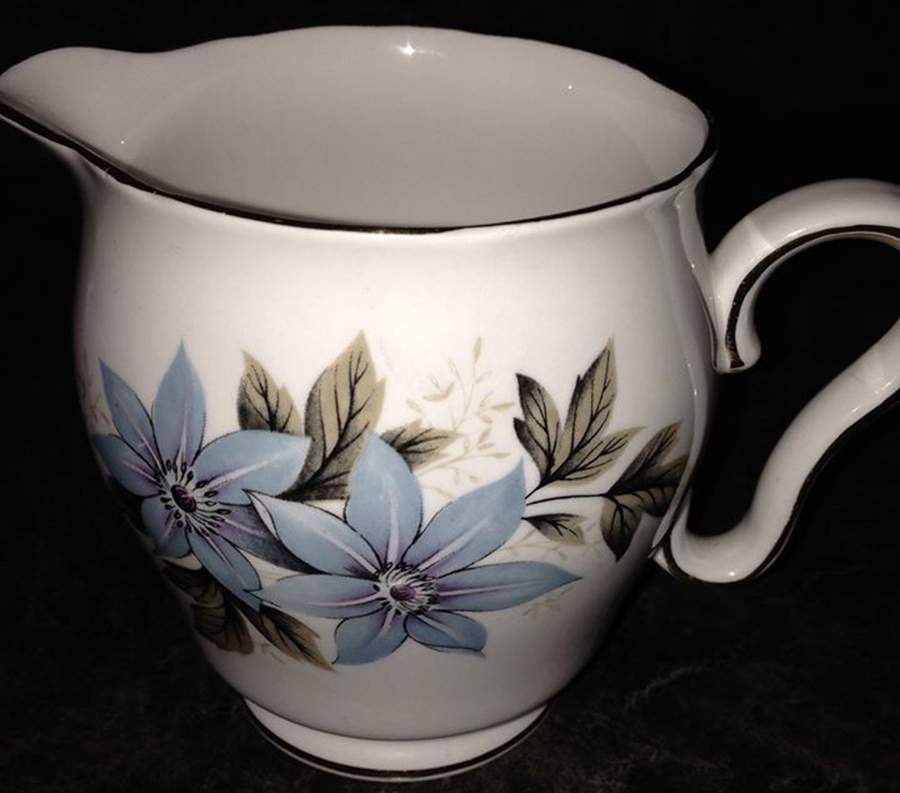 Cheshire Blue Bonnet Creamer by Royal Stafford-1