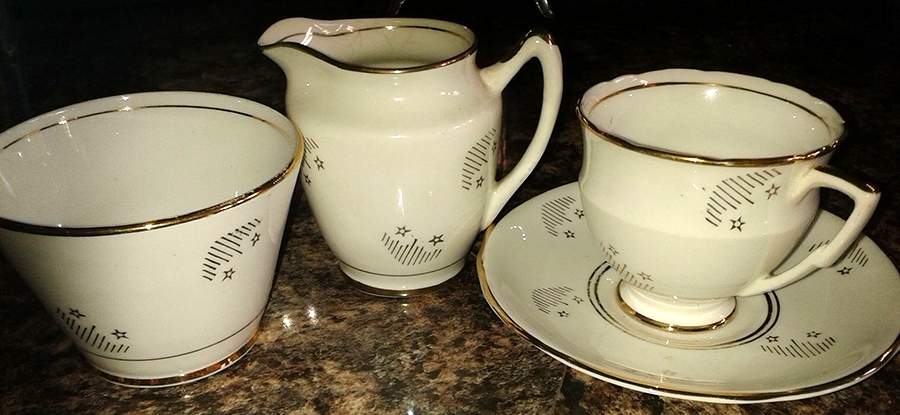RST249 Footed Cup & Saucer Set by Royal Stafford-1