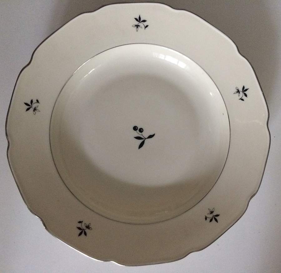 6144 Rim Soup Bowl by Royal Ivory (Czech, Germany)-1