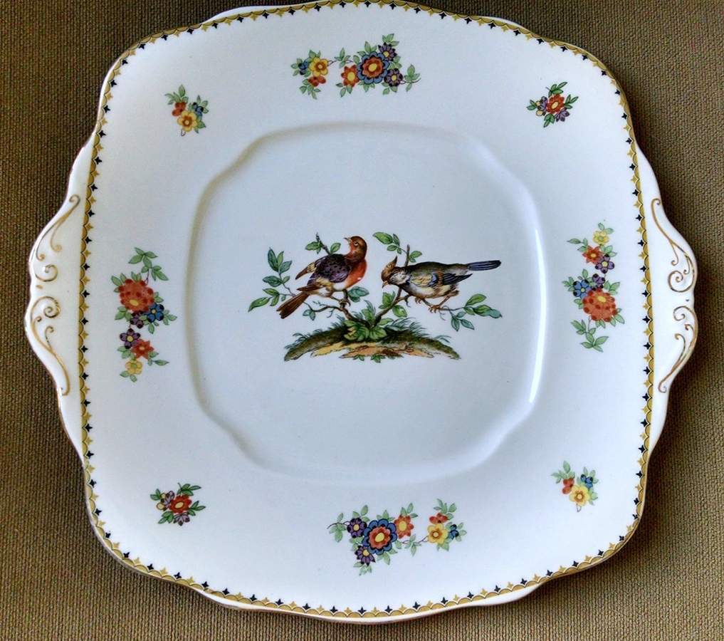6009 Square Handled Cake Plate by Royal Albert-1