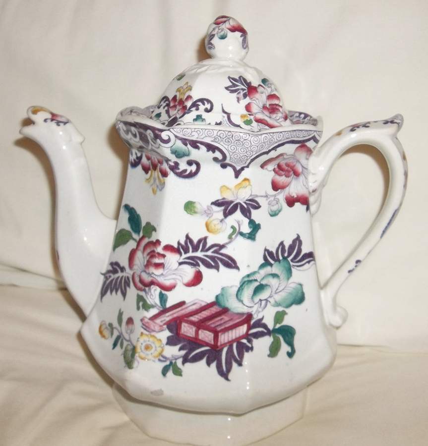 Candia-Multicolor Teapot & Lid by Royal Cauldon-1